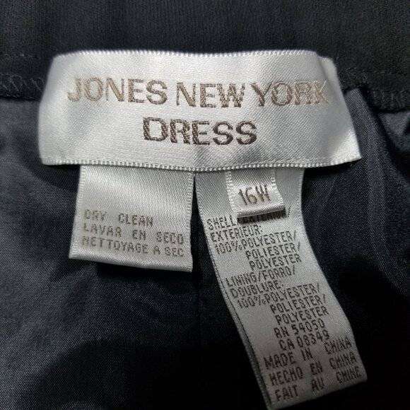 Jones New York Black Pencil Skirt 16W Plus Professional Workwear - Picture 3 of 5